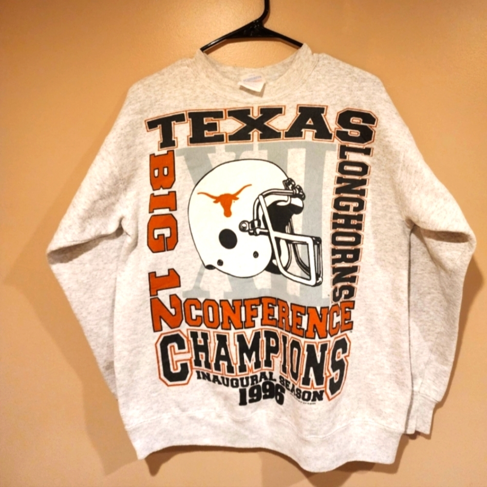 Vintage 1996 Texas Conference Champions Crewneck Oversized Adult Medium